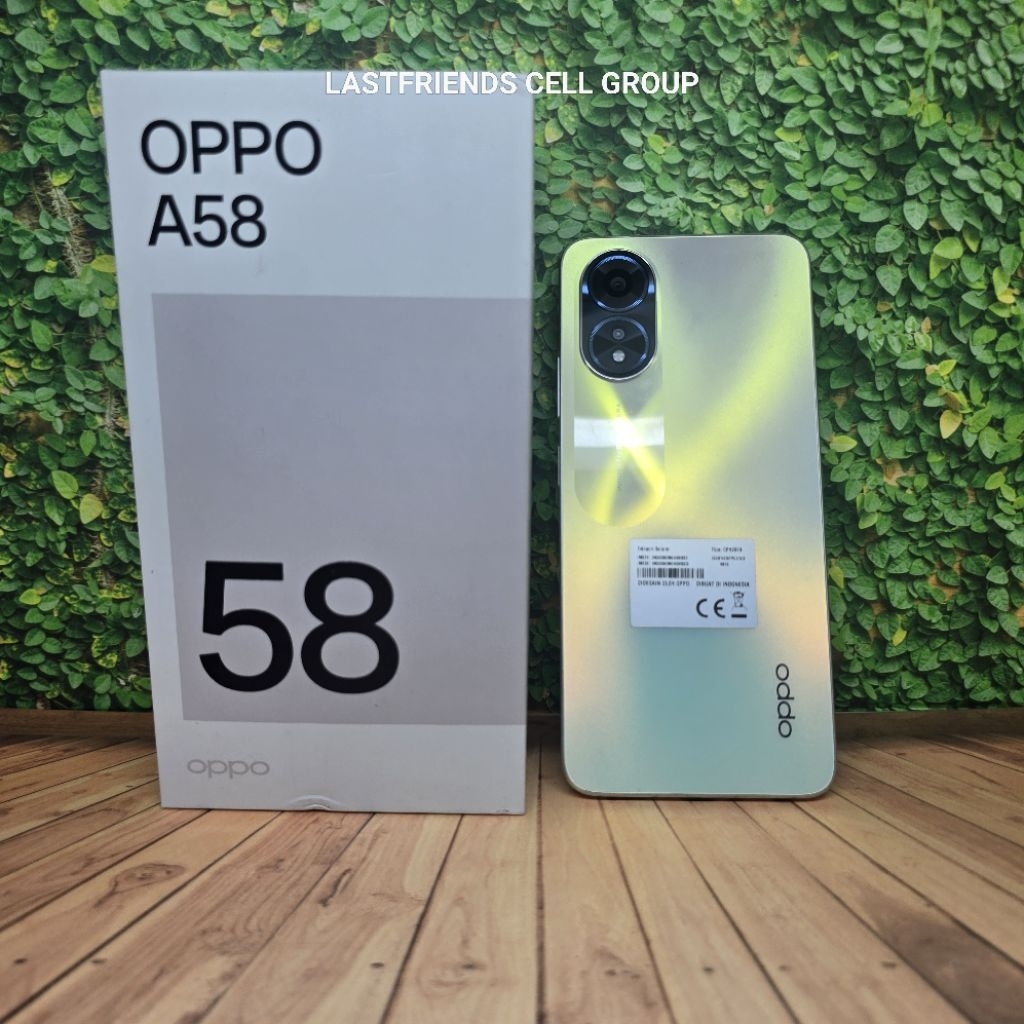 OPPO A58 6GB 128GB Bekas Fullset  HP Second Mulus  Garansi Toko