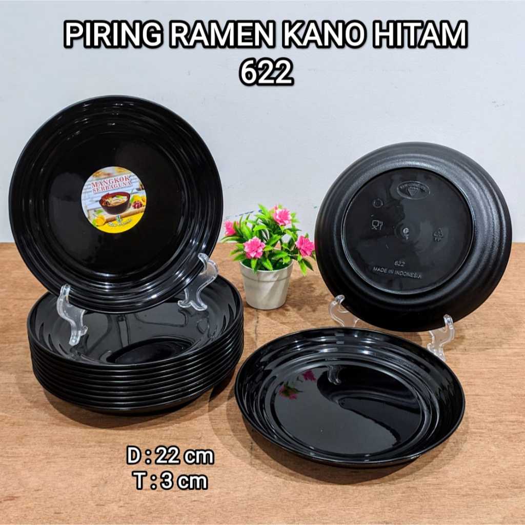Piring & Mangkok Ulir Ramen Kano / Mangkuk Japan Cornelius Hitam ( Harga Per lusin(12pcs) & 6pcs)