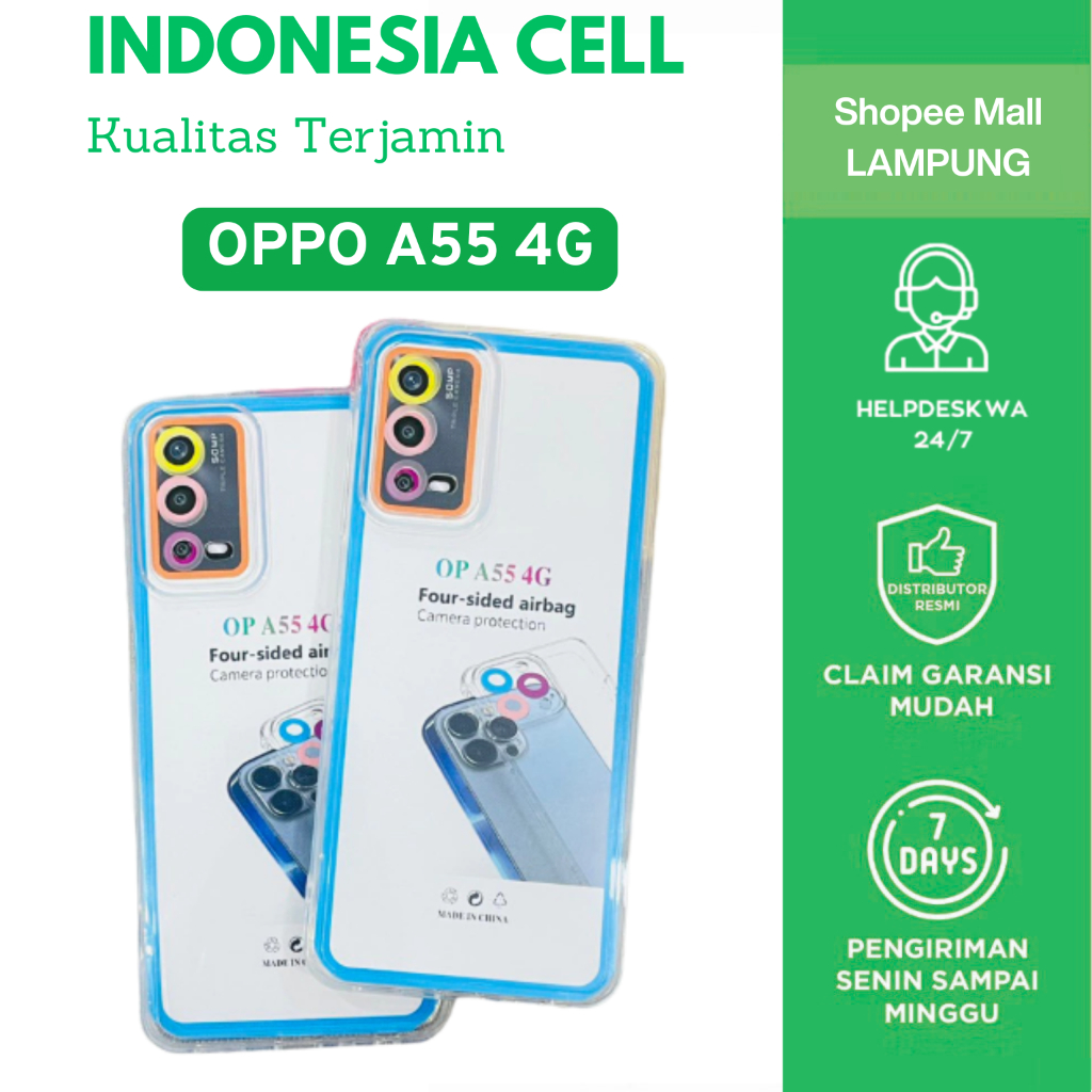 Case OPPO A55 4G/Case Bening OPPO A55 4G/Case Airbag OPPO A55/Anti Crack A55/Case Polos OPPO A55 4G