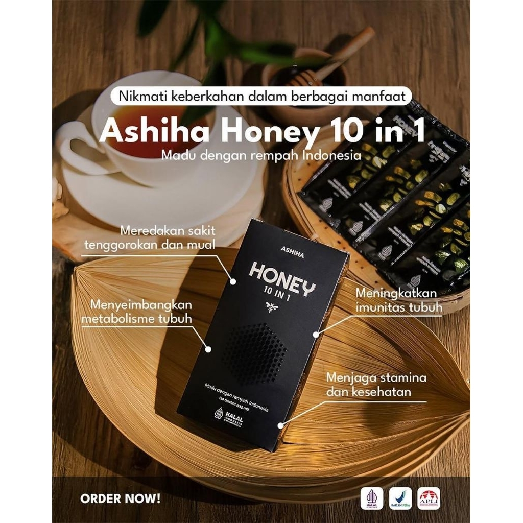 

Ashiha honey madu rempah 1 box