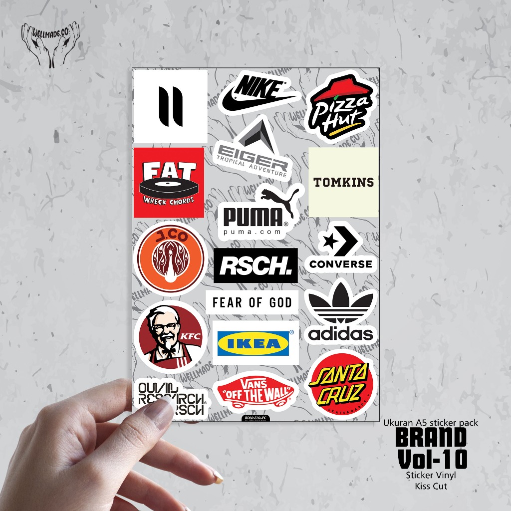 

Sticker Pack BRAND Tumblr Helm Laptop Lokal VOL10 FULL COLOUR