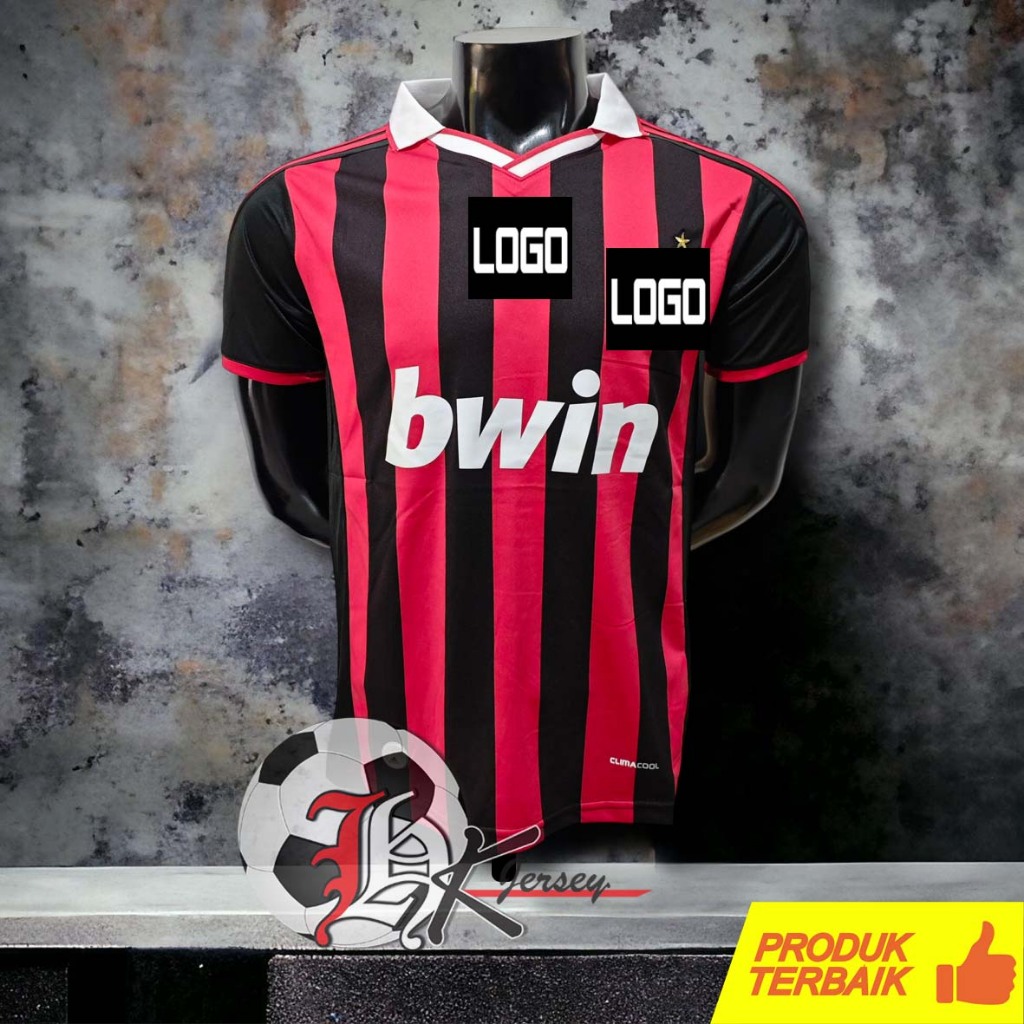 JERSEY BOLA RETRO MILAN HOME 2009/2010