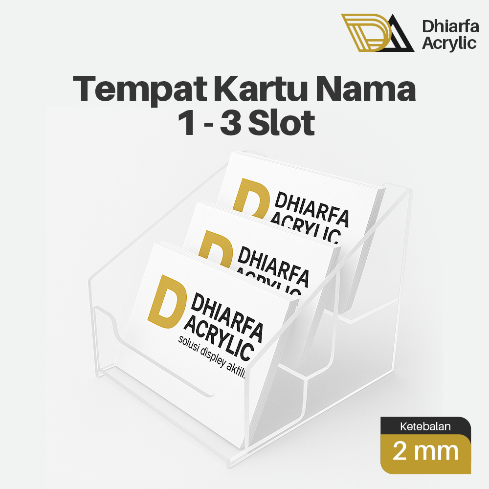 

Tempat Kartu Nama Akrilik / Name Card Holder Acrylic 3 Size