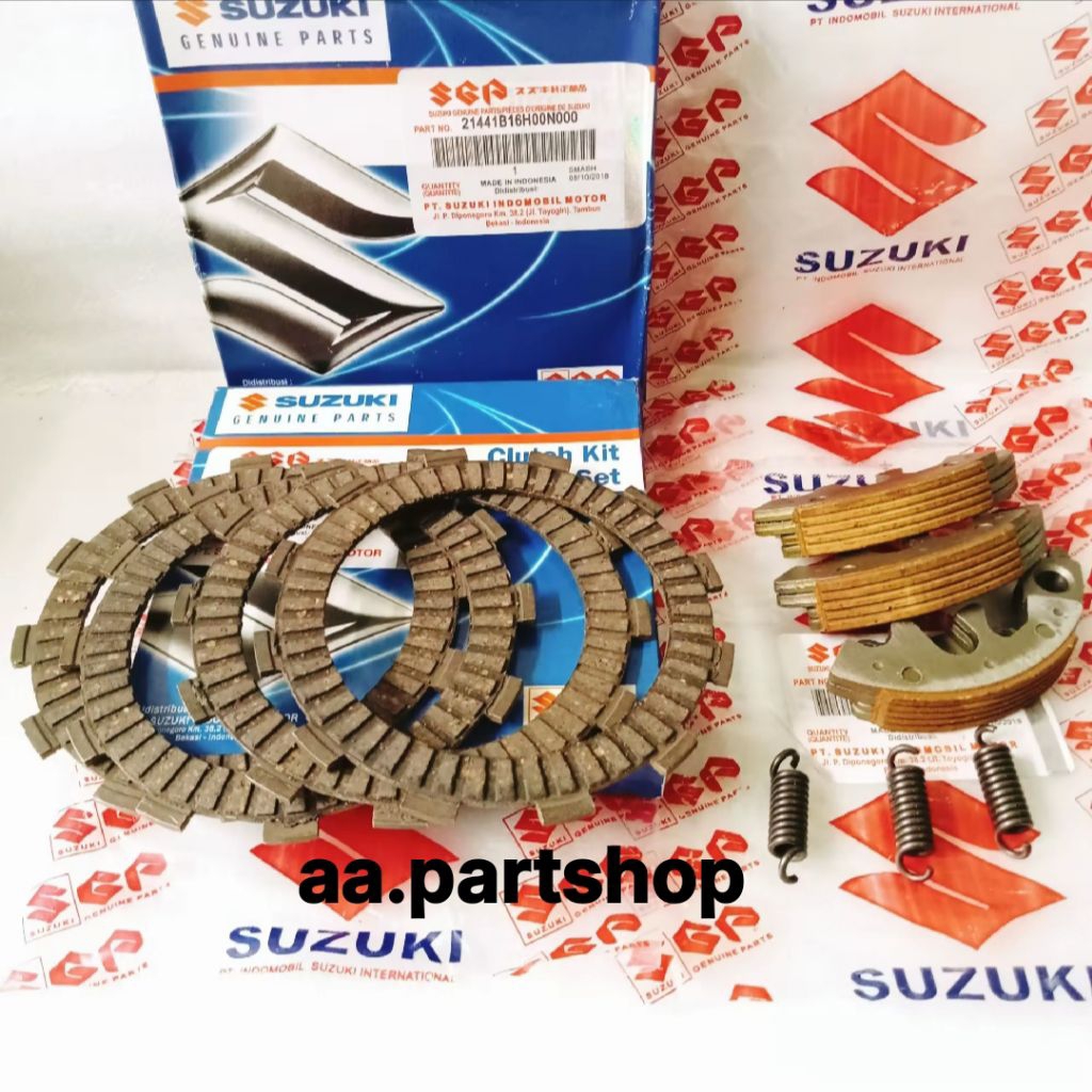 1Set Kampas kopling + Kampas Ganda Suzuki Smash New, Smash 110, Smash Titan Original SGP
