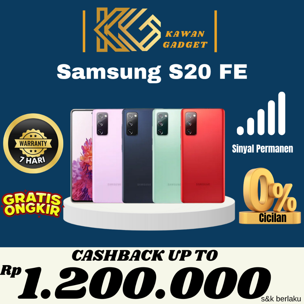 Samsung Galaxy S20 FE SEIN 8/256GB 8/128GB Second Fullset Original Resmi Indonesia