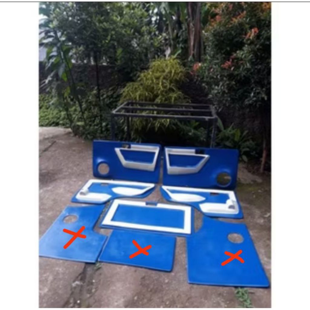 DOORTRIM BEACKLEDING TOYOTA KIJANG SUPER GRAND EXTRA KF 40 TIPE SHORT 5PCS