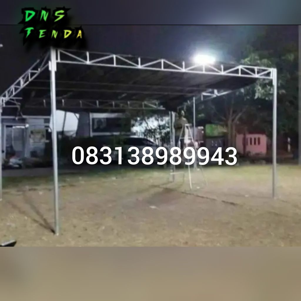 tenda 4x6 3x6 5x5 besi galvanis tenda warga tenda jualan tenda bajar tenda parkir