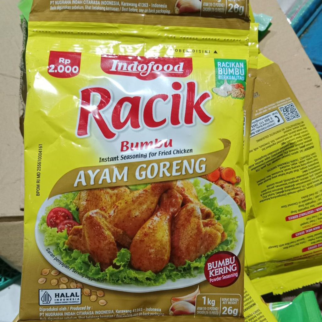 

[26 gram] indofood bumbu racik ayam goreng