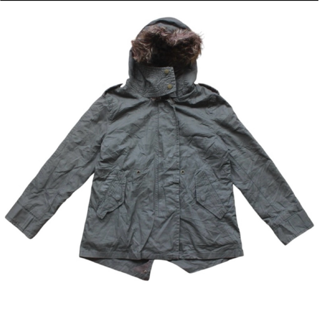 Jaket Parka Back Number Kids 5-6Tahun Army LD82 P50