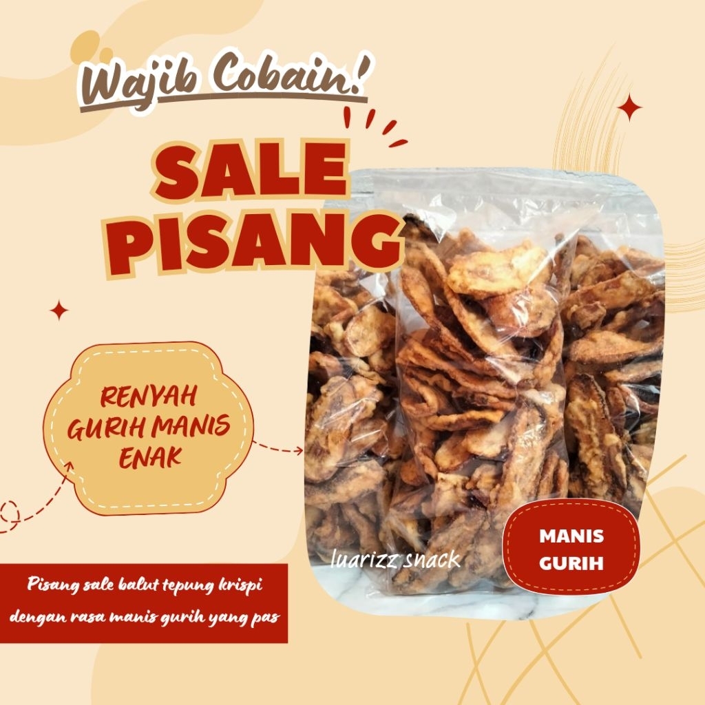 

250 gr Sale Pisang Kering / Goreng Kiloan Kiloan