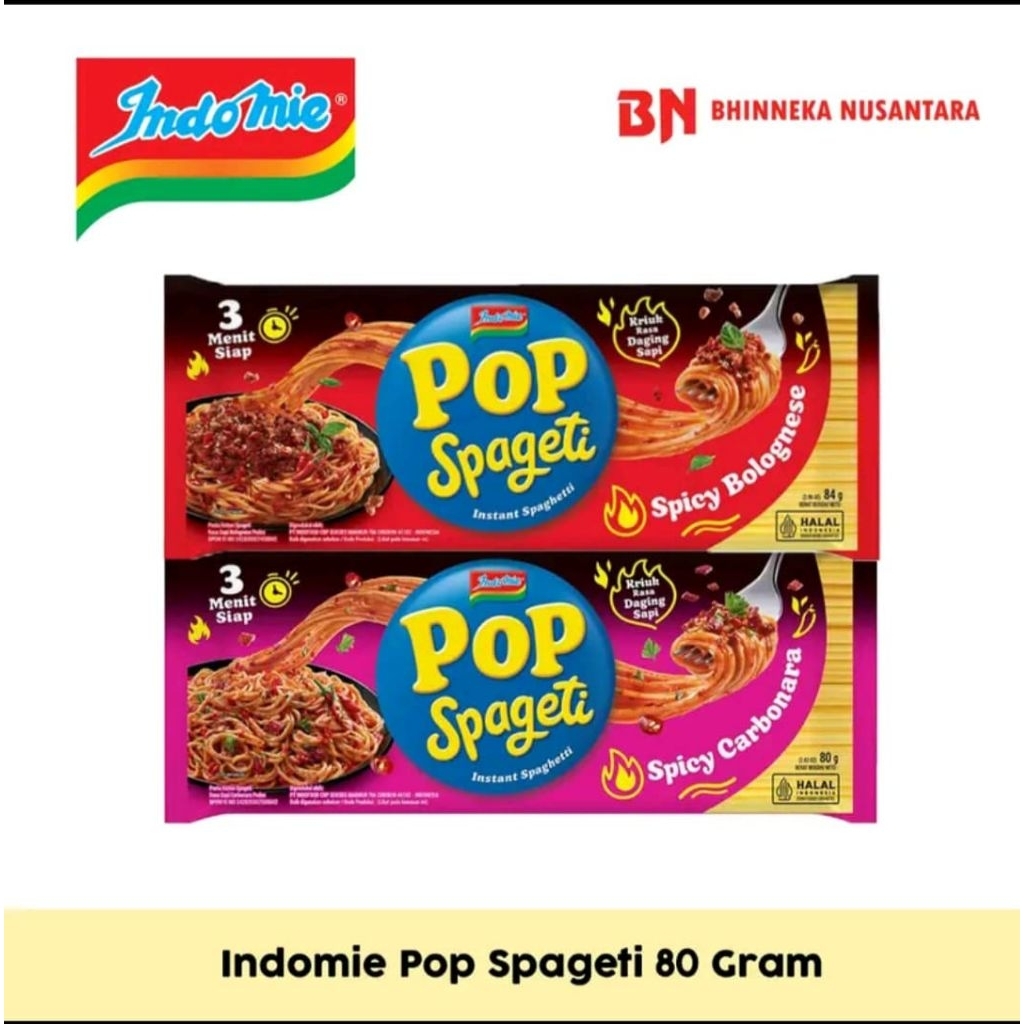 

bundling Spaghetti PoP Indomie