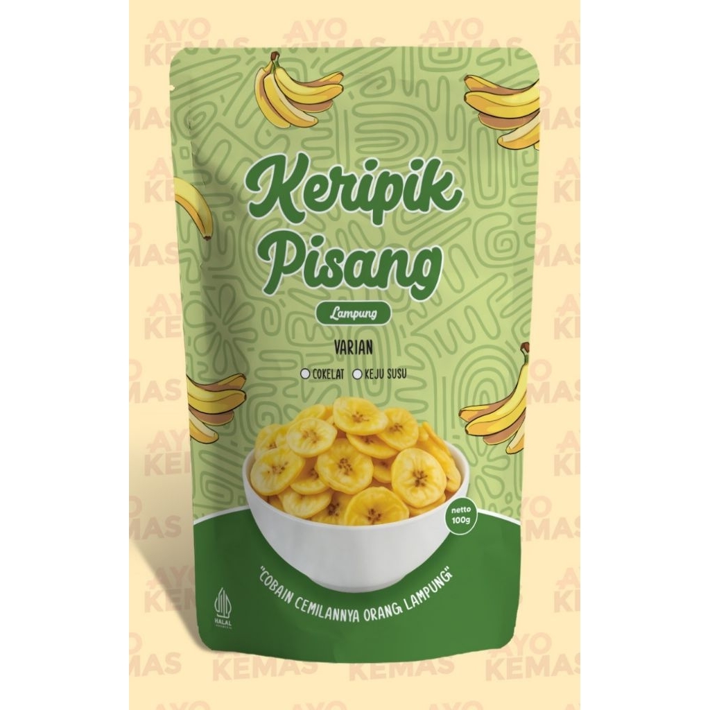 

Keripik Pisang Coklat / Keripik Pisang Keju Susu Asli Lampung
