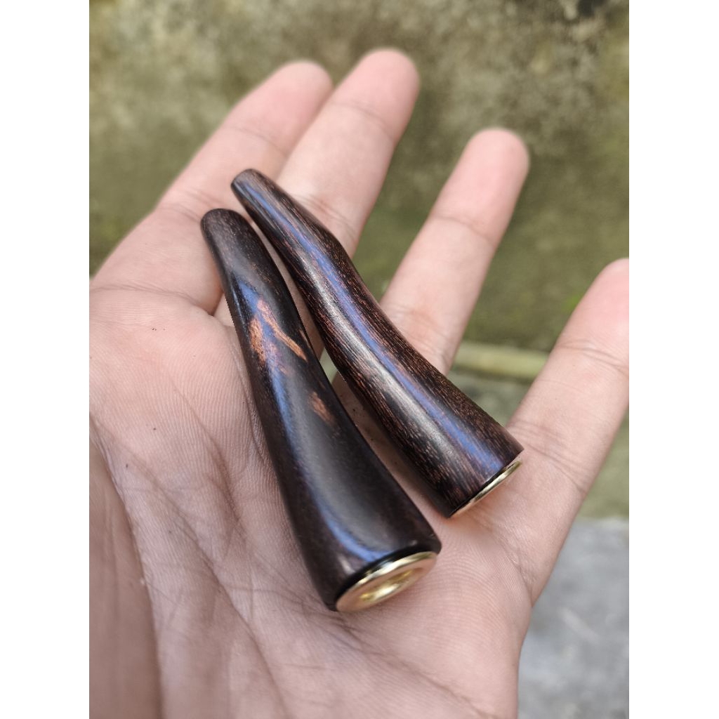 sedotan once pipa rokok kayu galih asem model S panjang 6cm