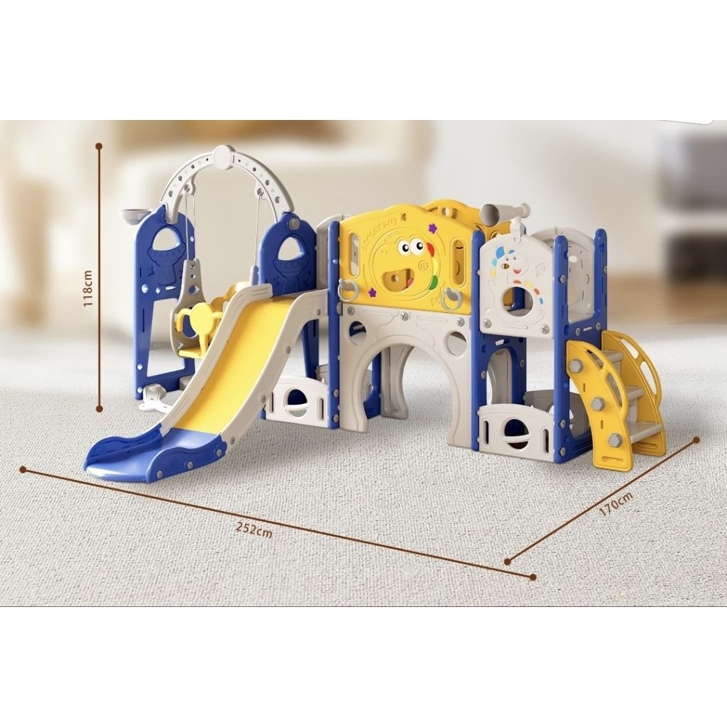 NEW PLAYGROUND BESAR BUS SLIDE AYUNAN SWING PEROSOTAN MOBIL MOBILAN ANAK PLAYGROUND KIDS TAMAN BERMA