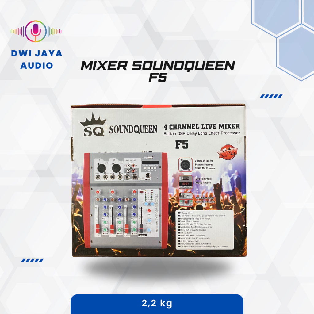 Mixer SoundQueen F5 4 Channel