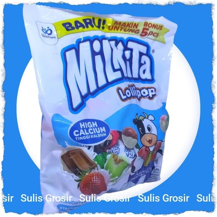 

PastikanTerjaminMutunya- Milkita Assorted Milk Lollipop Refill per Pak isi 30 pcs x 6gr