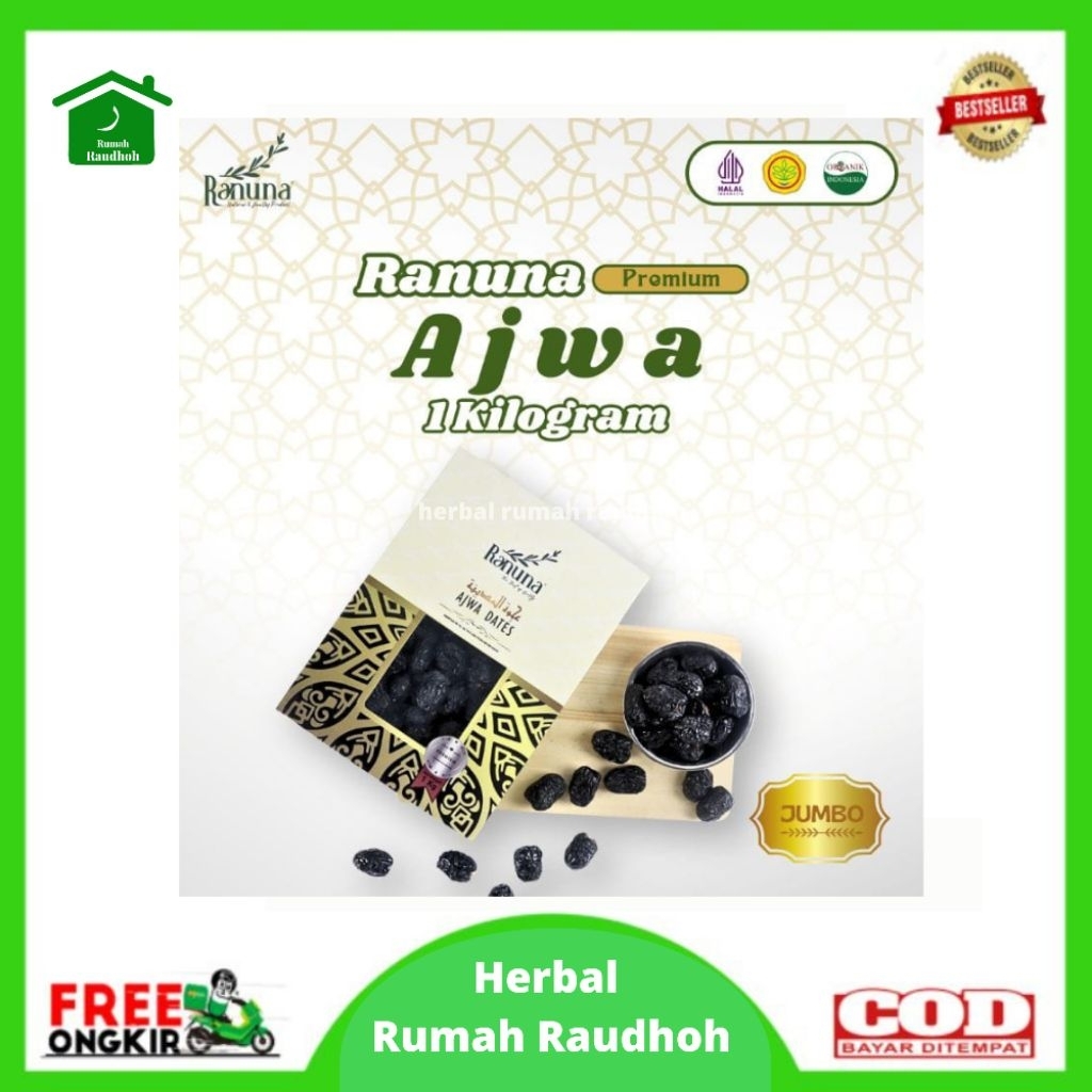 

KURMA AJWA RANUNA PREMIUM ORGANIC 1 KG