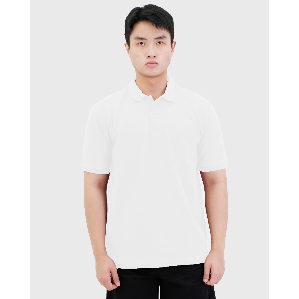 POSHBOY Polo Shirt White Newyork - Kaos Kerah Lengan Pendek Pria