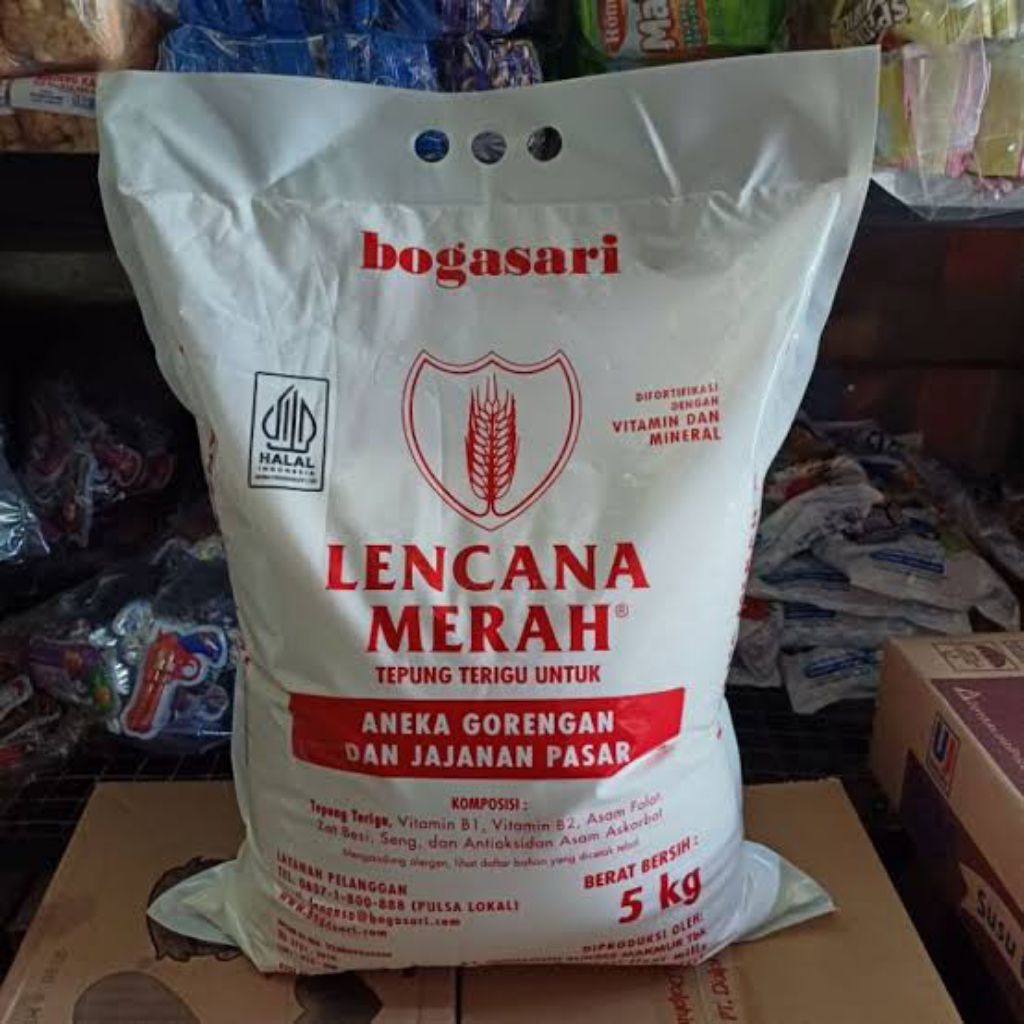

tepung terigu merek lencana merah 5kg