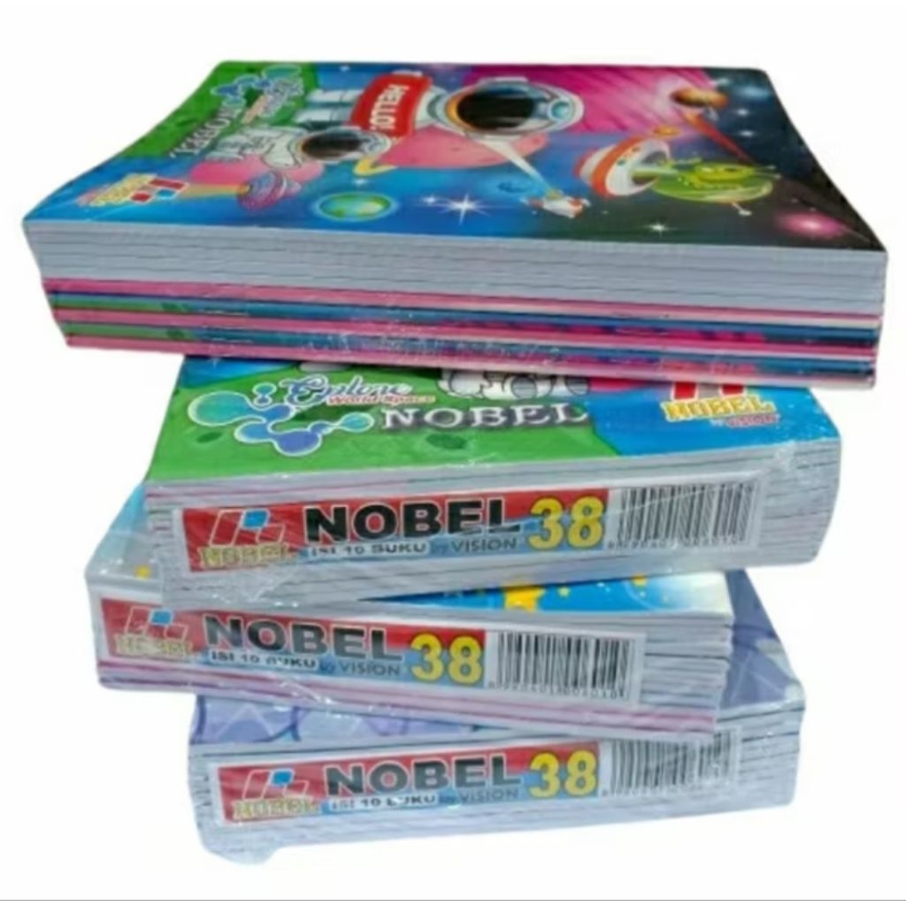 

BUKU TULIS NOBEL BY VISION 38/58 ISI 10 BUKU