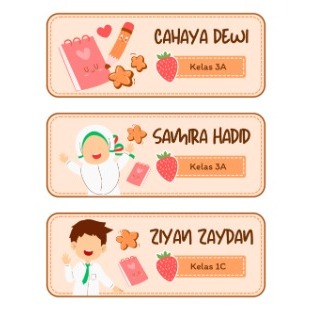 

Stiker Label Nama Buku - Label Nama - Stiker Buku Pelajaran - Stiker Buku Karakter Aesthetic - Stiker ATK