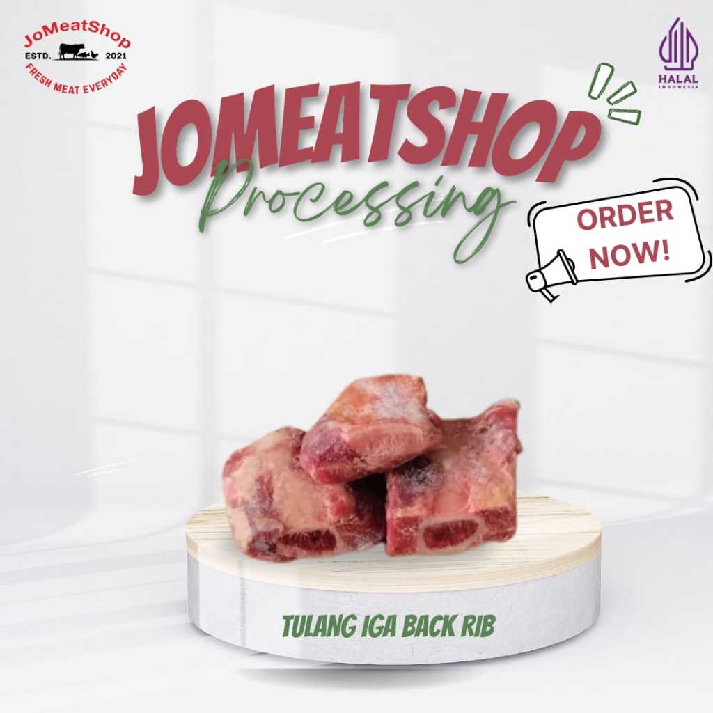 

Jomeatshop I Daging Tulang iga Sapi Back Ribs AUS I 1kg