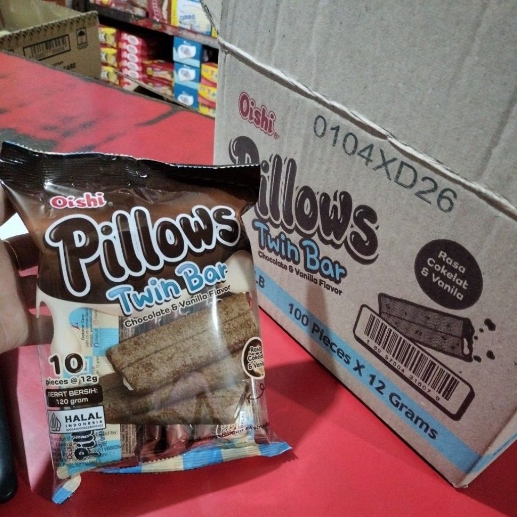 

Pillows Twih Bar Oishi 1 bag 10 pcs@12g/120gram