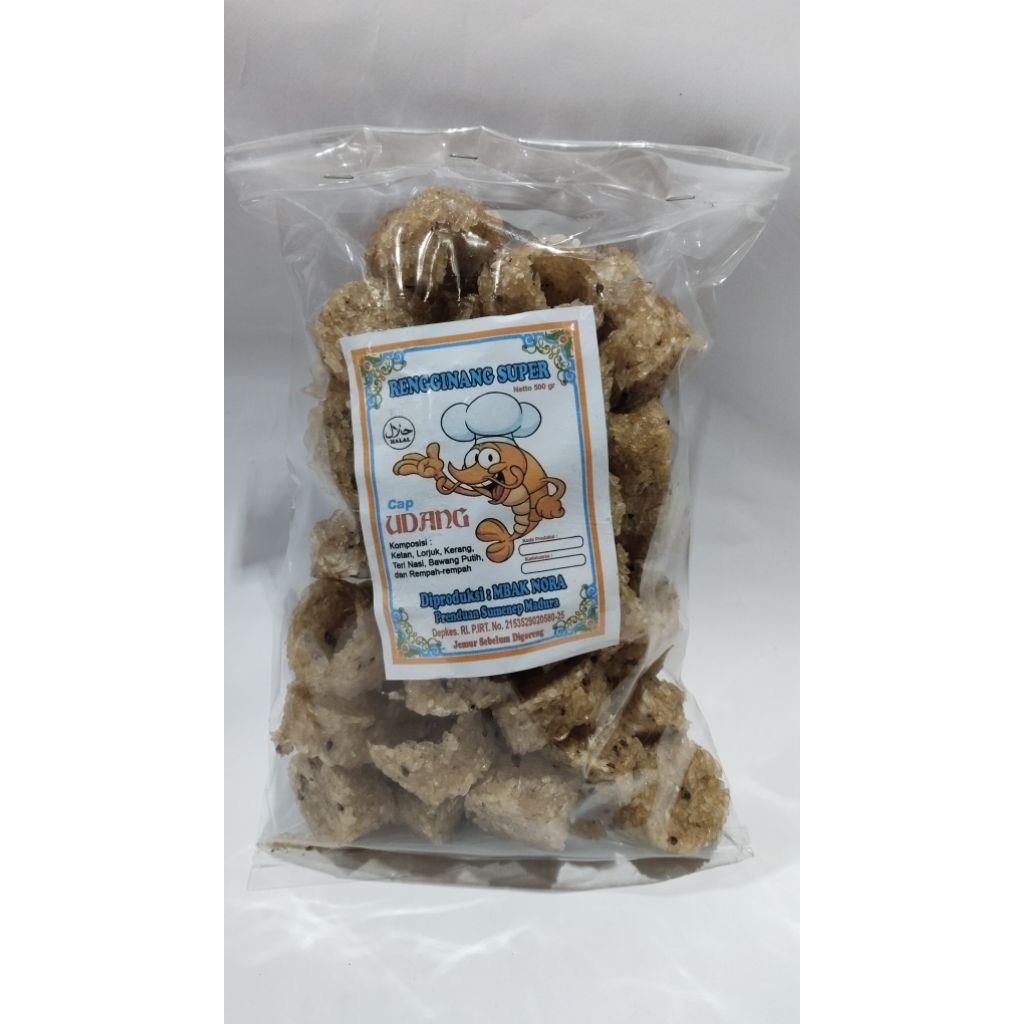 

RENGGINANG SUPER CAP UDANG, BERAT 500g