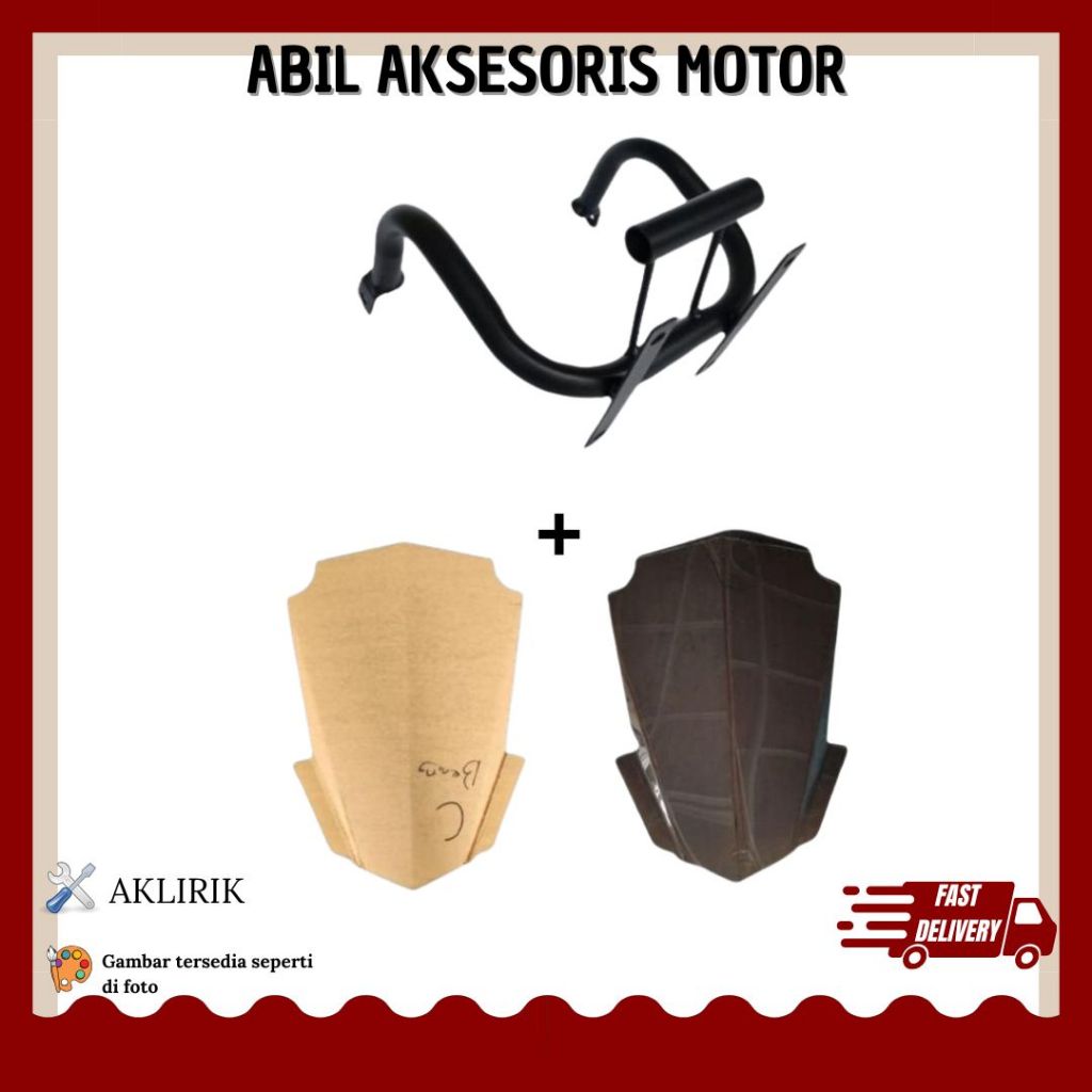 PAKET BRACKET VISOR BREKET VISOR WINDSHIELD NEW MEGAPRO VERZA OLD CB