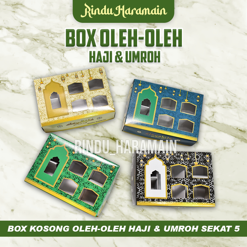 

Classic Box Oleh Oleh Haji Dan Umrah / Souvenir Hampers / Box Dus haji dan umrah isi 1 pcs / satuan