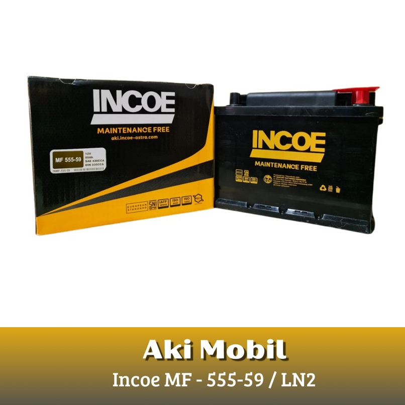 aki mobil Incoe Mf Astra Aki Kering Mobil Chevrolet Aveo 555-59 - 55Ah / Aki Kering Tower