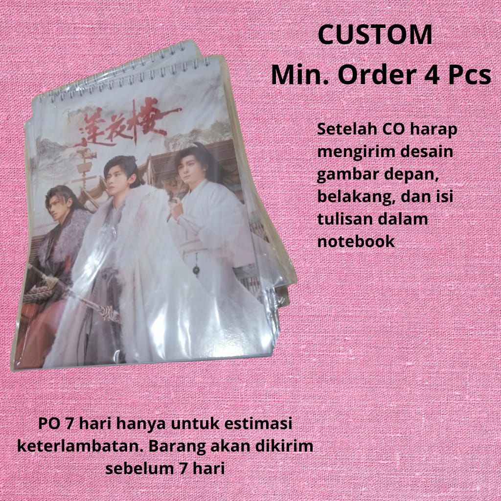 

CUSTOM NOTEBOOK CHINA/LAIN UKURAN A5