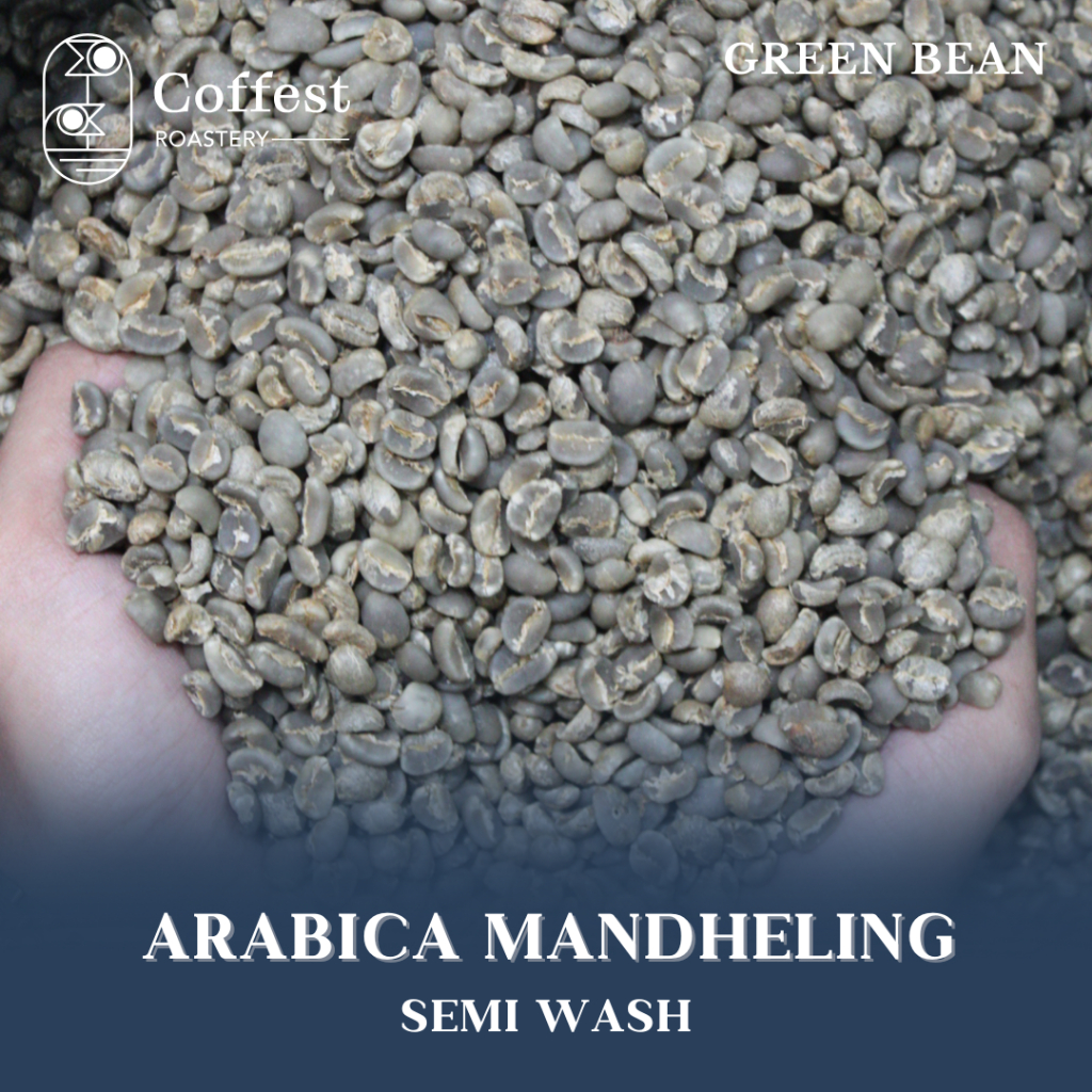 

Green Bean Arabika Mandheling - Grade 1 - Semiwashed Processed - 1 kg