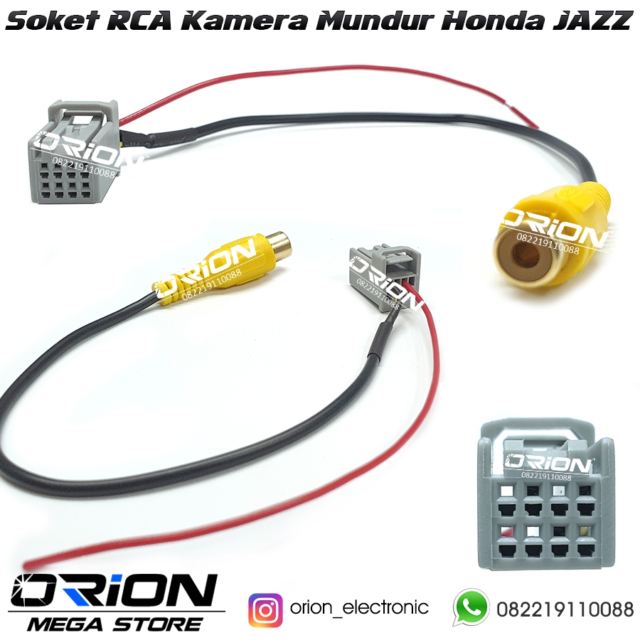 Soket Kamera Mundur RCA Honda Jazz RS 2016-2019
