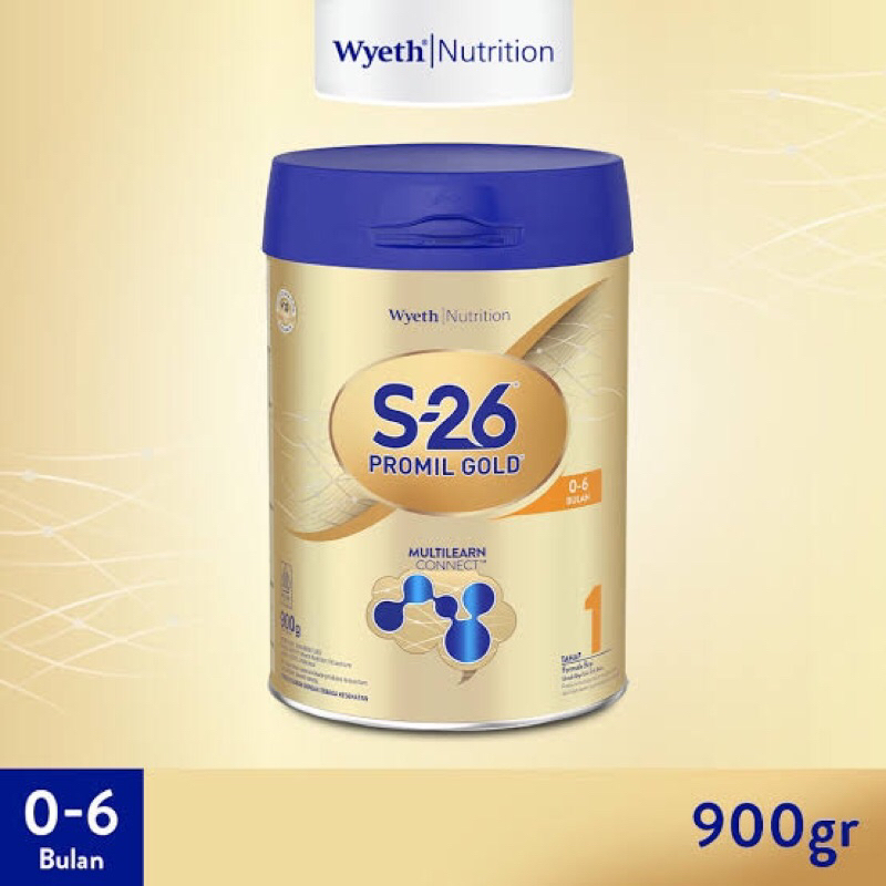 

S-26 PROMIL GOLD Tahap 1 Vanila Susu Pertumbuhan Anak Usia 0-6 Bulan, Kaleng 900 gr