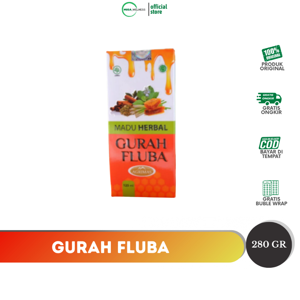 

MADU GURAH FLUBA AGRIMAS – herbal atasi flu batuk asma | madu gurah original | bantu melegakan pernapasan | cocok untuk anak & dewasa | bisa cod | isi 280ml | tanpa bahan kimia