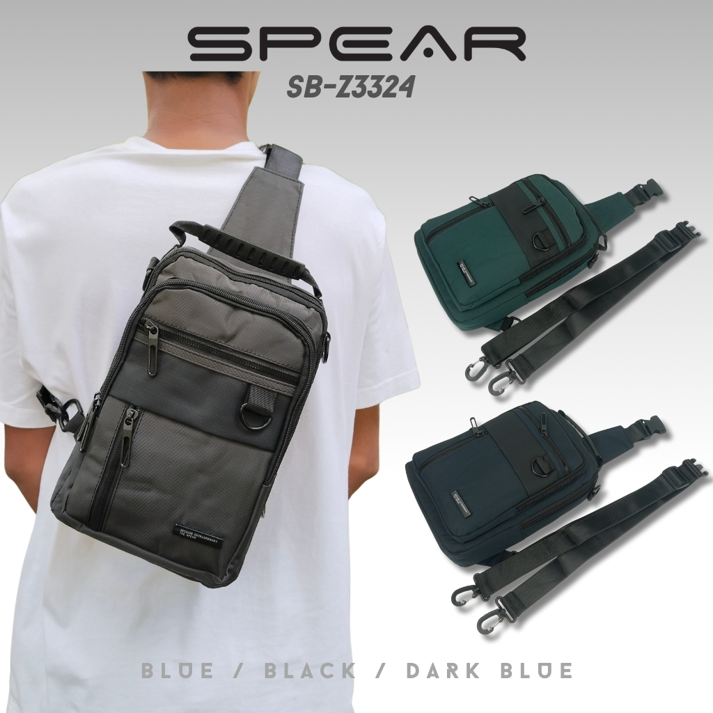 SPEAR Tas Selempang 3in1 Bahu Pria Wanita Unisex Ringan Sling Bag Tas Bahu Fashion SB-Z-3324