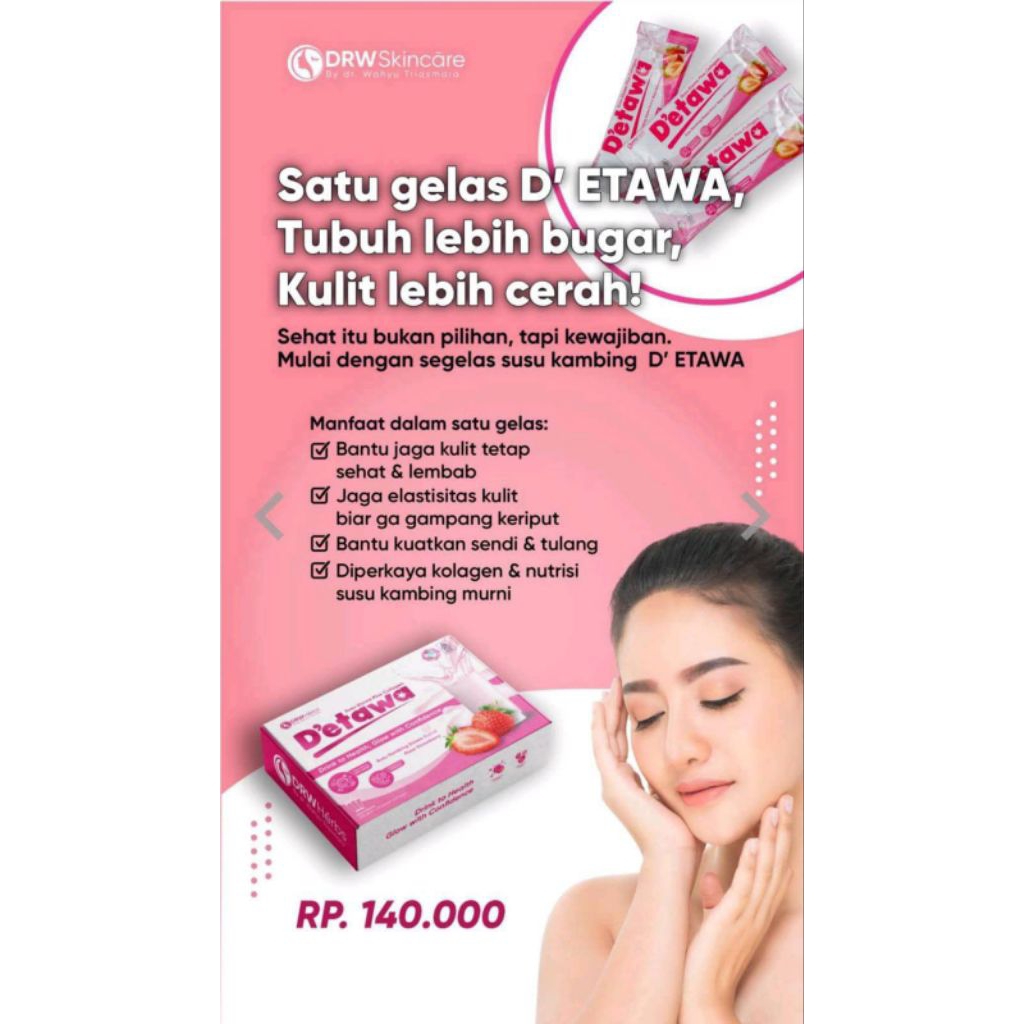 Drw Skincare Susu D'etawa Susu Collagen/Susu Kambing Bisa Putih Badan