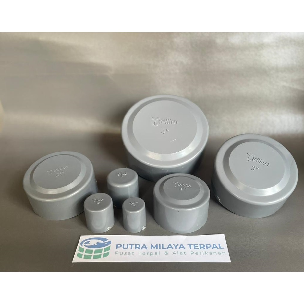 Dop pipa 4 inch / tutup pipa 4 " / tutup pipa 4 inchi merek trilliun basic