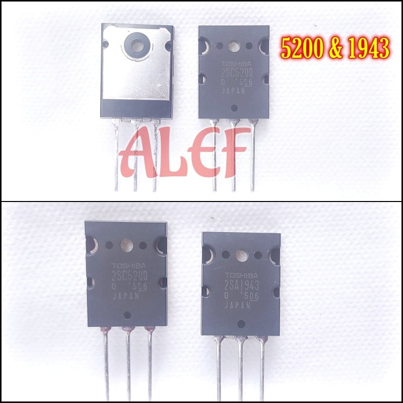 transistor npn 5200 1943 2sc5200 2sa1943 Toshiba 2sc 5200 2sa 1943 NPN