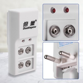 Charger Baterai Rechargeable 2 Slot 9V with 9V