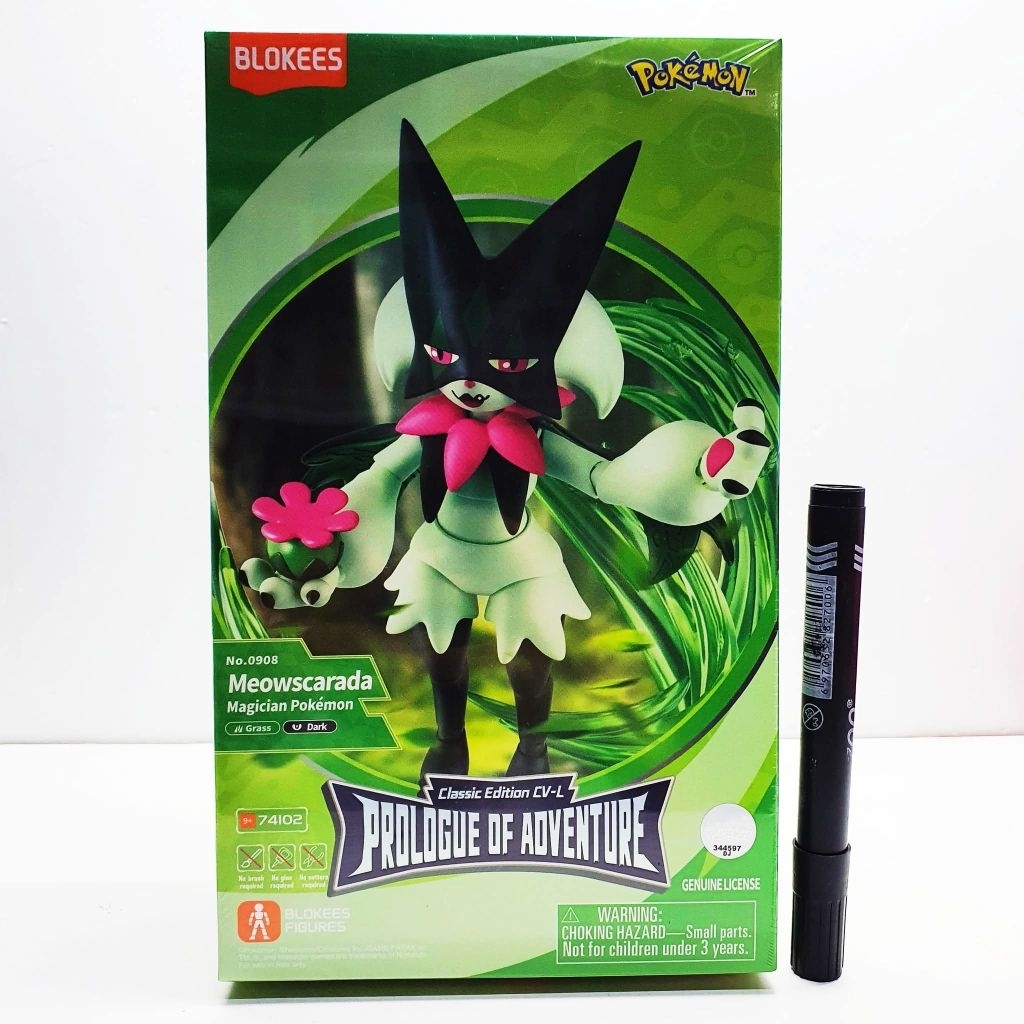 mainan action figure blokees Blokees pokemon prologue of adventure meowscarada magican pokemon no 09
