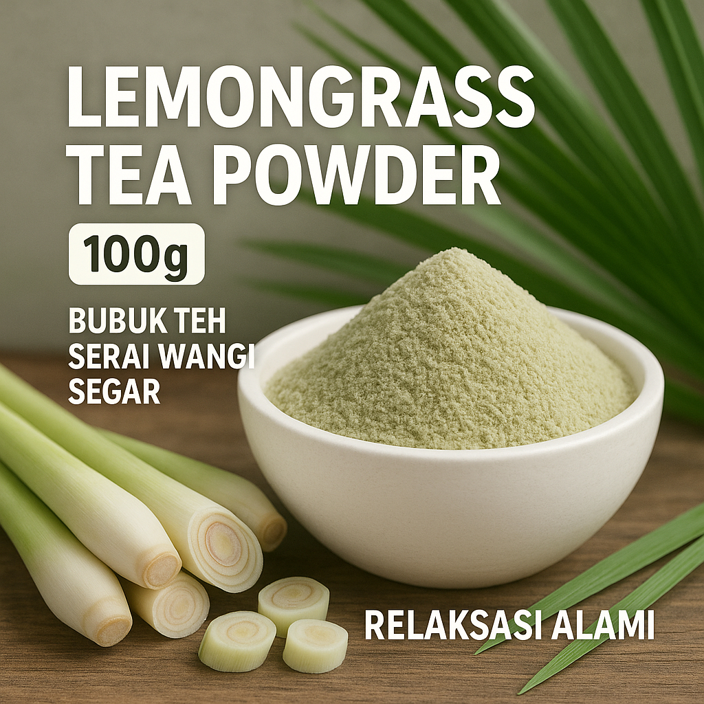

Lemongrass Tea Powder 100gram Bubuk Teh Serai Wangi Segar Nikmat untuk Relaksasi