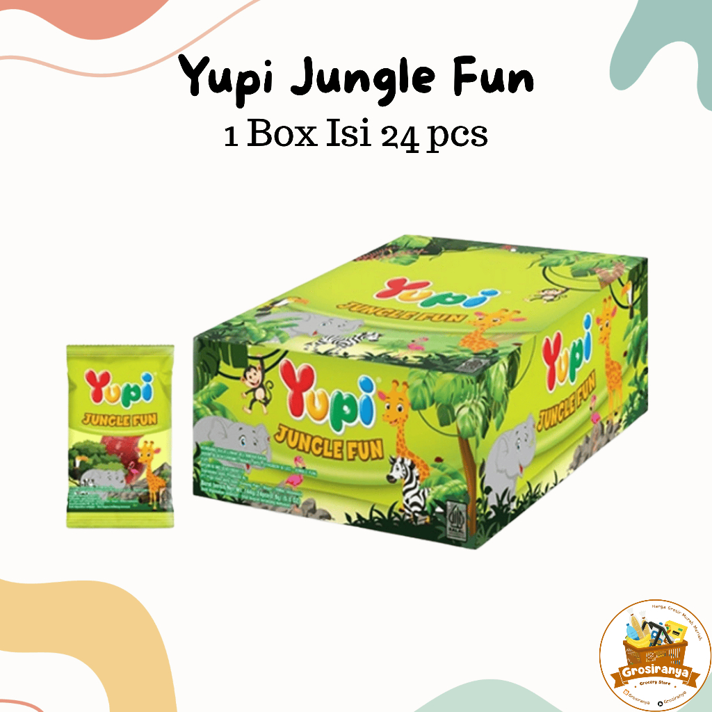 

Permen Yupi Jungle Fun 1 Box Isi 24 pcs