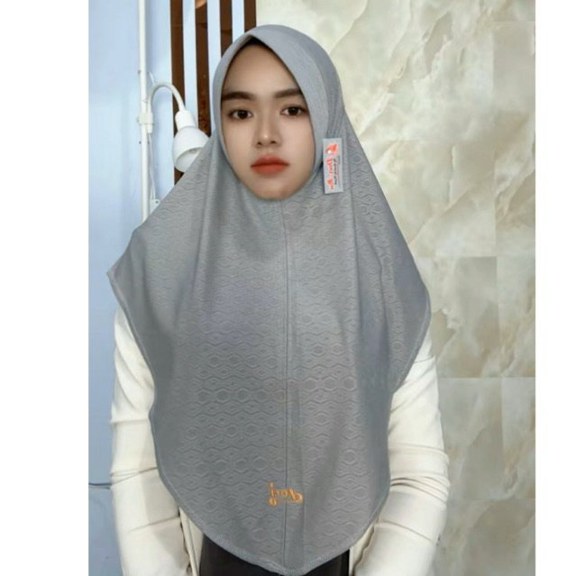 359 Hijab Instan Doa Ibu Ped Antem Jersey Jaguar Size Standart/ Hijab Doa Ibu Ped Antem Bahan Jersey