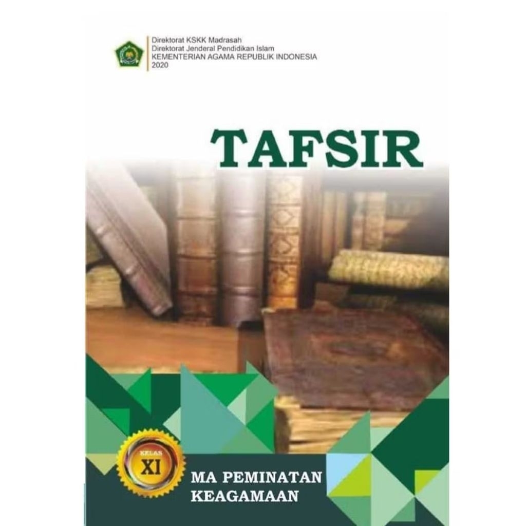 Buku Siswa Tafsir Madrasah Aliyah Kelas 10, 11,  12 Kemenag Kurikulum 2020