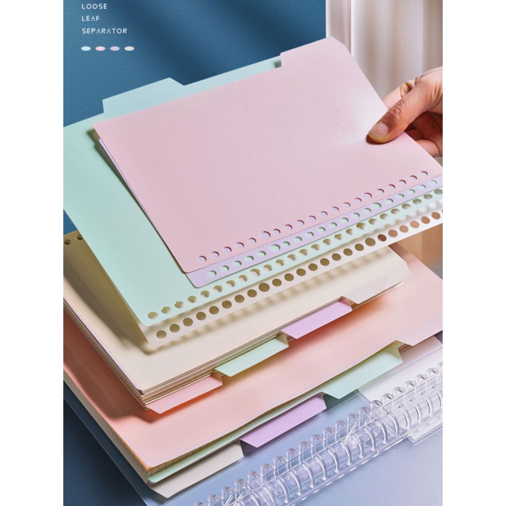 

Pembatas Binder Plastik Warna Pastel Divider A5 20ring B5 26ring