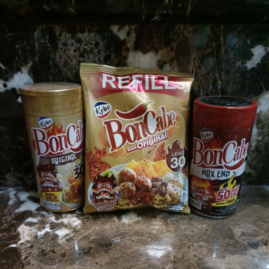 

Kobe Boncabe Bon Cabe Level 30 Level 50 Sambal Tabur