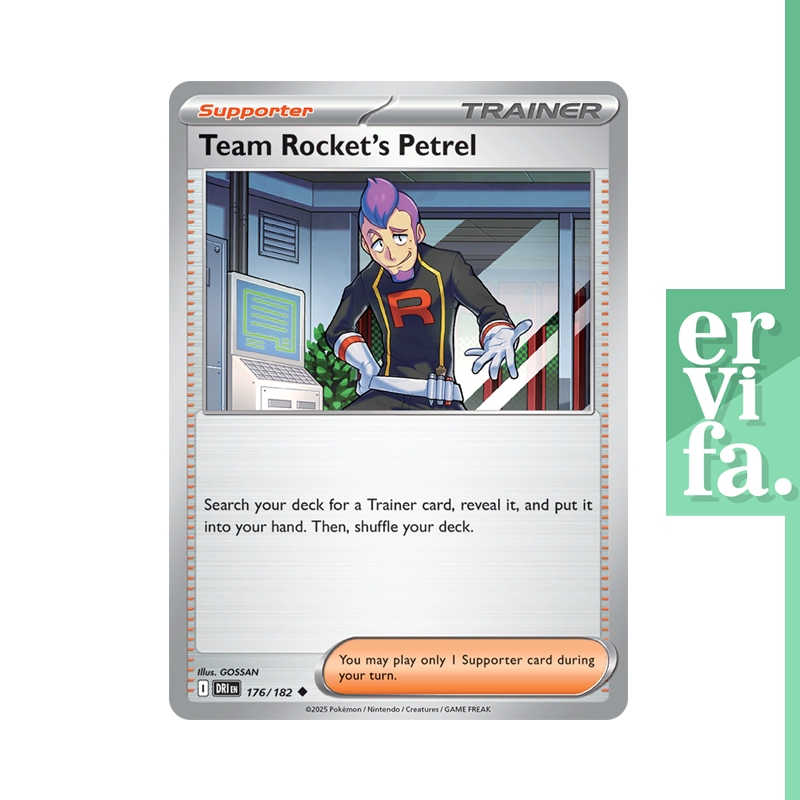 Team Rocket's Petrel Pokemon Card ENGLISH Destined Rivals (DRI) Normal / Reverse Holo