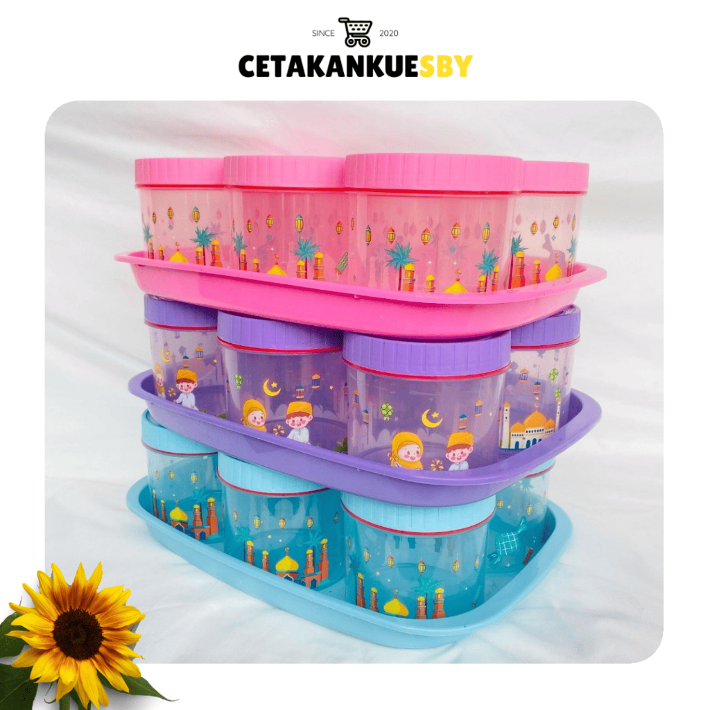 (CKS) NATO TOPLES NAMPAN SET 7 IN 1 Tonam Plastik Kue Lebaran BPA Free